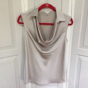Calvin Klein Tan V-Neck Sweater